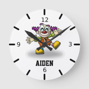 Horloge Ronde Personnalisez votre propre clown drôle