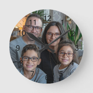Horloge Ronde Personnalisez votre propre photo de famille person