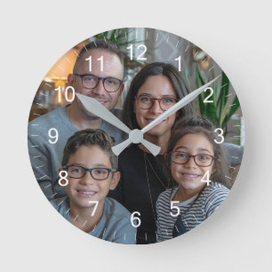 Horloge Ronde Personnalisez votre propre photo de famille person