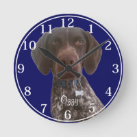 Personnalized German Short haired Pointer clock