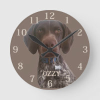 Personnalized German Short haired Pointer clock