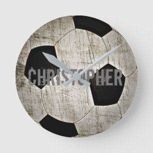 Horloge Ronde Personnalized Soccer