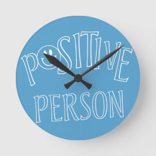 Horloge Ronde Personne Positive