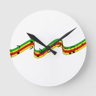 Horloge Ronde Personnel de musique de Rasta