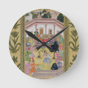 Horloge Ronde Perturbation par un fou à une réunion sociale,
