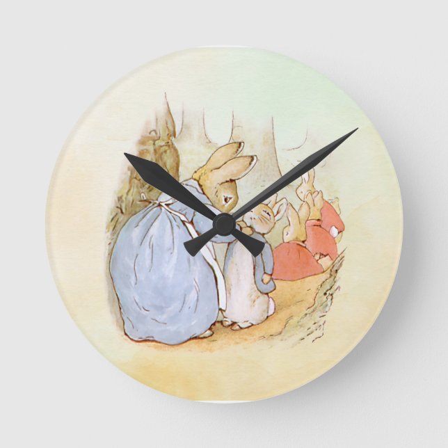 Horloge Ronde Peter Rabbit (maman) (Recto)