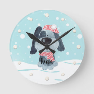Horloge Ronde Petit chiot, bébé