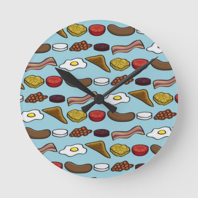 Horloge Ronde Petit-déjeuner frit (Recto)