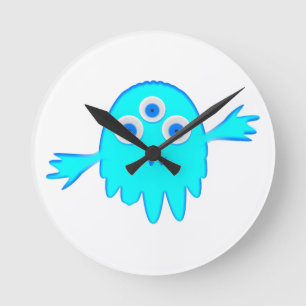 Horloge Ronde Petit monstre radioactif