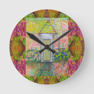Horloge Ronde Petite maison orientale