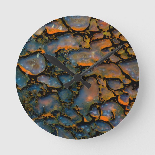 Horloge Ronde Petrified dinosaure bone (Recto)