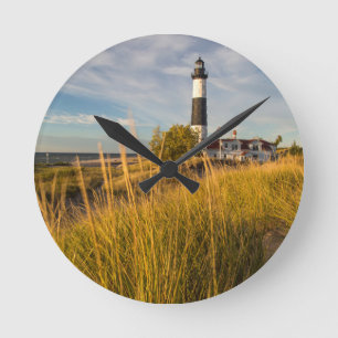 Horloge Ronde Phare De Big Sable Point Sur Le Lac Michigan