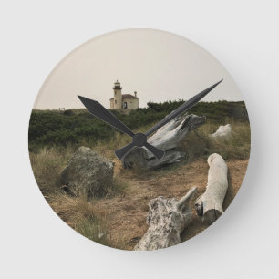 Horloge Ronde Phare de la rivière Coquille, OU