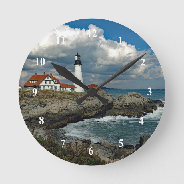 Horloge Ronde Phare de Maine Portland Head Photo (Recto)
