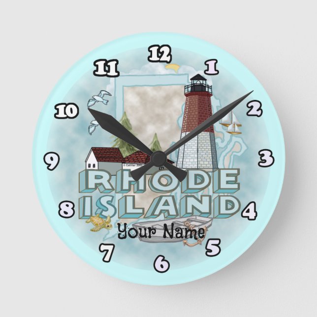 Horloge Ronde Phare de Rhode Island (Recto)