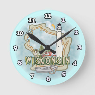 Horloge Ronde Phare du Wisconsin