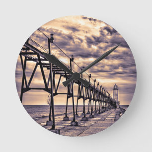 Horloge Ronde Phare et jetée de Grand Haven, Grand Haven