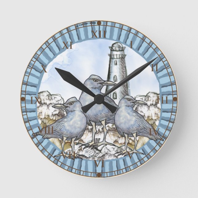 Horloge Ronde Phare guide des mouettes (Recto)