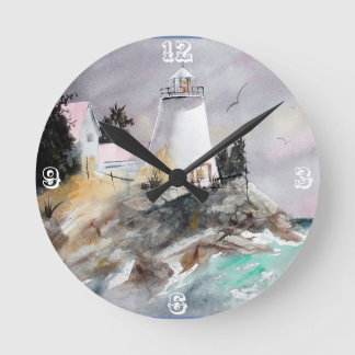 Horloge Ronde Phare sur l'horloge rocheuse