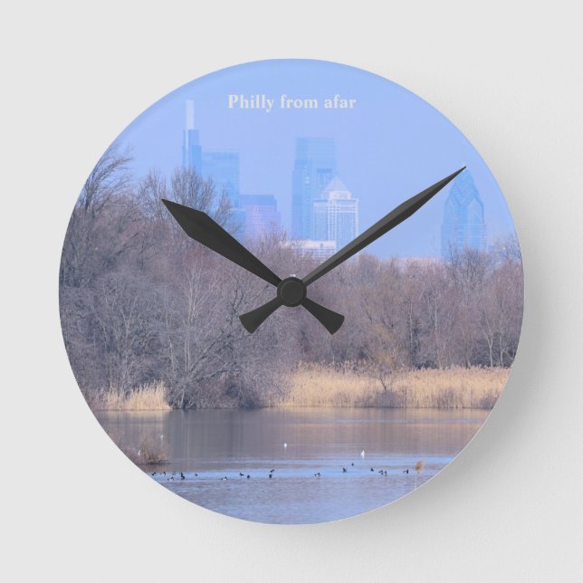 Horloge Ronde Philly De L'Horloge Mur Acrylique Afar (Recto)