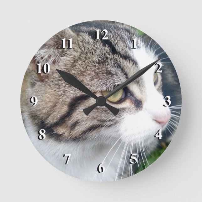 Horloge Ronde Photo Custom | Add your image here (Recto)