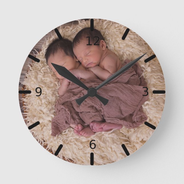 Horloge Ronde Photo de Customize Your Own (Recto)