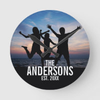 Photo de famille personnalisée avec nom de famille