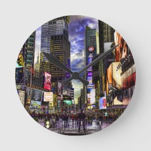 Horloge Ronde Photo de Times Square dans HDR