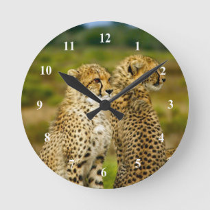 Horloge Ronde Photo Wildlife Cheetah
