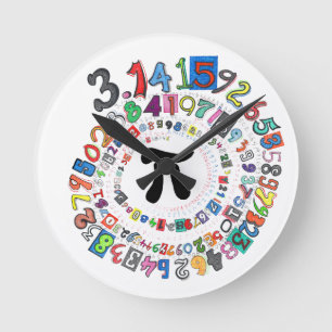 Horloge Ronde Pi sPiral