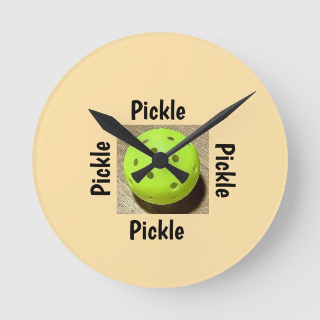 Horloge Ronde Pickleball  (Recto)