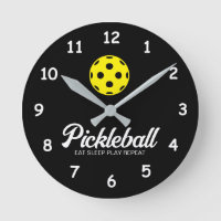 Pickleball lover wall clock with funny quota