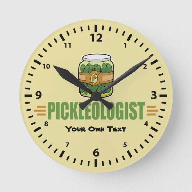 Horloge Ronde PICKLEOLOGISTE FunNY PiCKLE LoVERS (Recto)