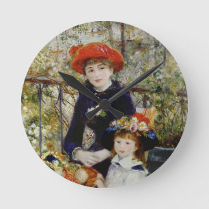 Horloge Ronde Pierre Renoir  Deux Soeurs, ou sur la terrasse