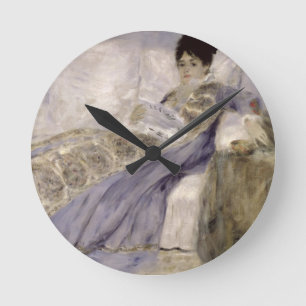 Horloge Ronde Pierre une Madame Monet de Renoir   sur un sofa