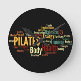 Horloge Ronde PILATES Wall Clock