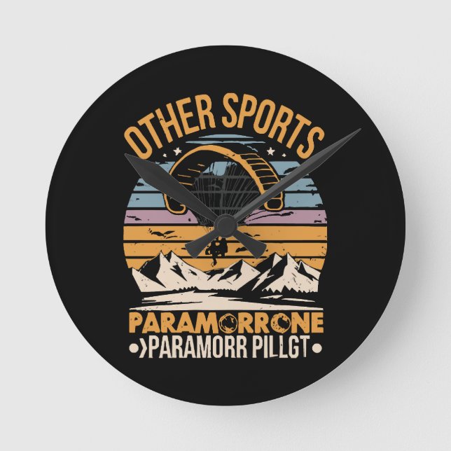Horloge Ronde Pilote de paramoteur Paramoteur (Recto)