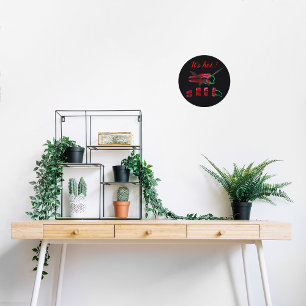 Horloge Ronde Piments chauds rouges