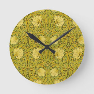 Horloge Ronde Pimpernel William Morris Motif - Floral Vintage