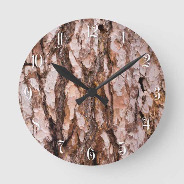 Horloge Ronde Pine tree bark (Recto)