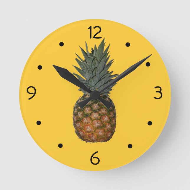 Horloge Ronde Pineapple Wall Clock (Recto)