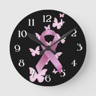Horloge Ronde Pink Aware Ribbon