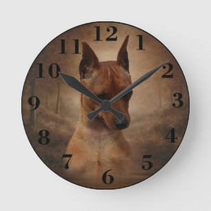 Horloge Ronde Pinscher miniature