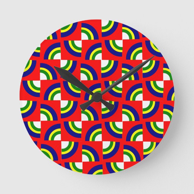 Horloge Ronde Pinwheels  (Recto)