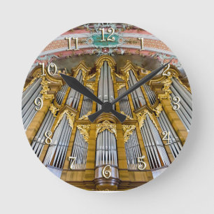 Horloge Ronde Pipe organe wall clock