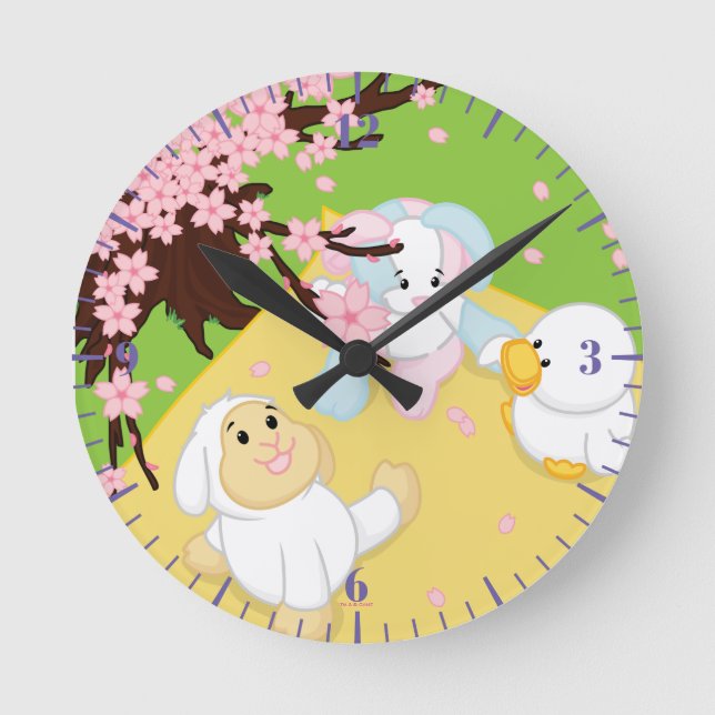 Horloge Ronde Pique-nique des fêtes du printemps (Recto)