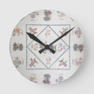 Horloge Ronde Piquez dans la "broderie Perse", c.1800 (appliqué