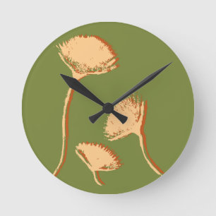 Horloge Ronde Pissenlit Pop