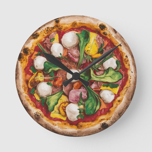 Horloge Ronde Pizza Fugazza (Recto)