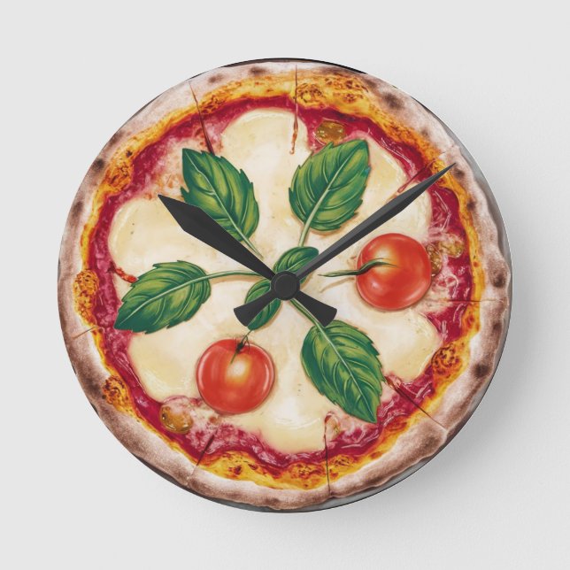 Horloge Ronde Pizza Margherita (Recto)